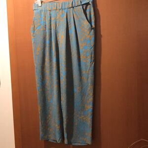 Plenty by Tracey Reese 100% Silk Cropped Pants